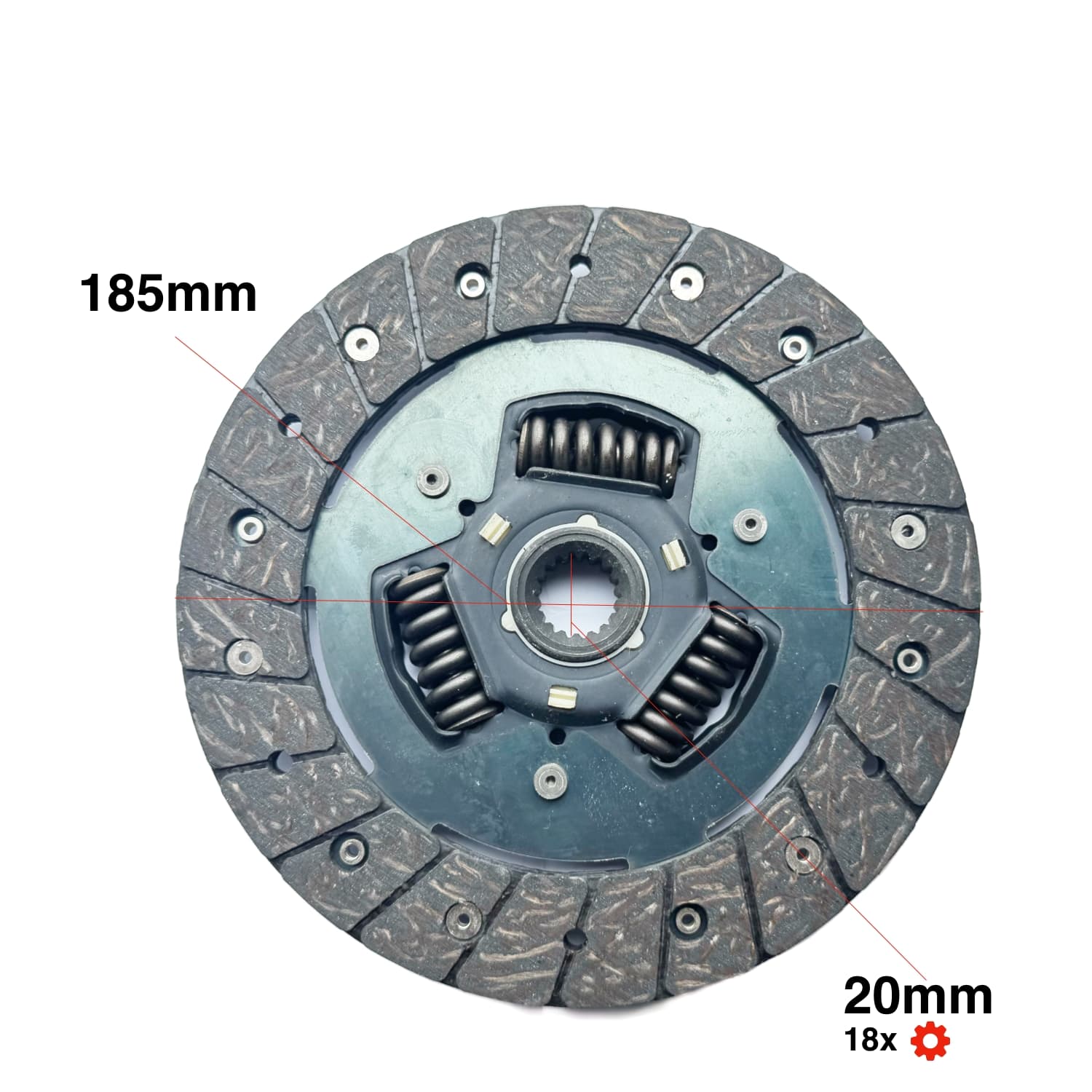 Disque d'embrayage Shibaura SL1503 - SL1743 | SP1500 - SP1740 | SU1500 - SU1540 | S318 - S320 | P15 - P17 | Ford 1120 - 1220 - 3