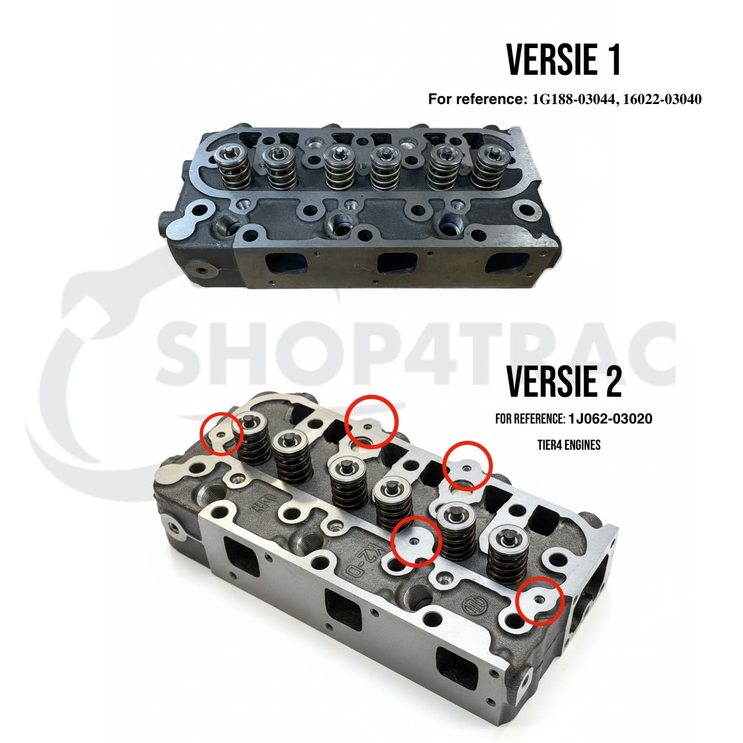 Culasse complète Kubota | D1105 | D1305 A-19 A-195 GB20 | Bobcat | Version 2 | Moteurs TIER4 - 2