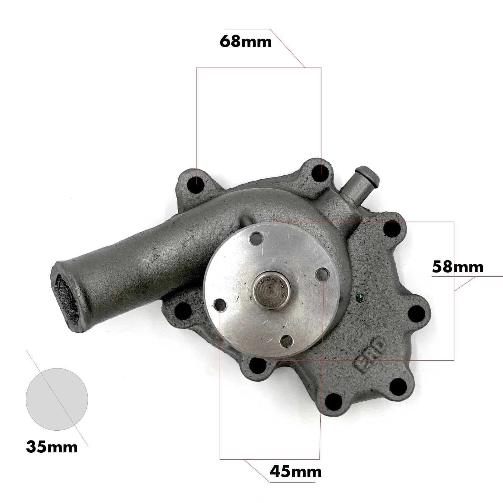 Pompe à eau Hinomoto E2304 | E21 – E25 | Massey Ferguson 1030, 1035