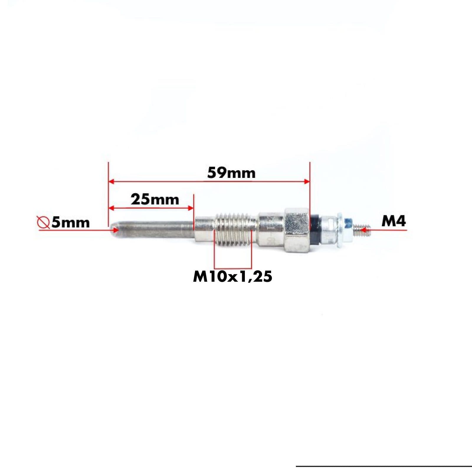 Bougie de préchauffage | Bobine incandescente Kubota A-15 - A-195 | FR 20 | Shop4Trac