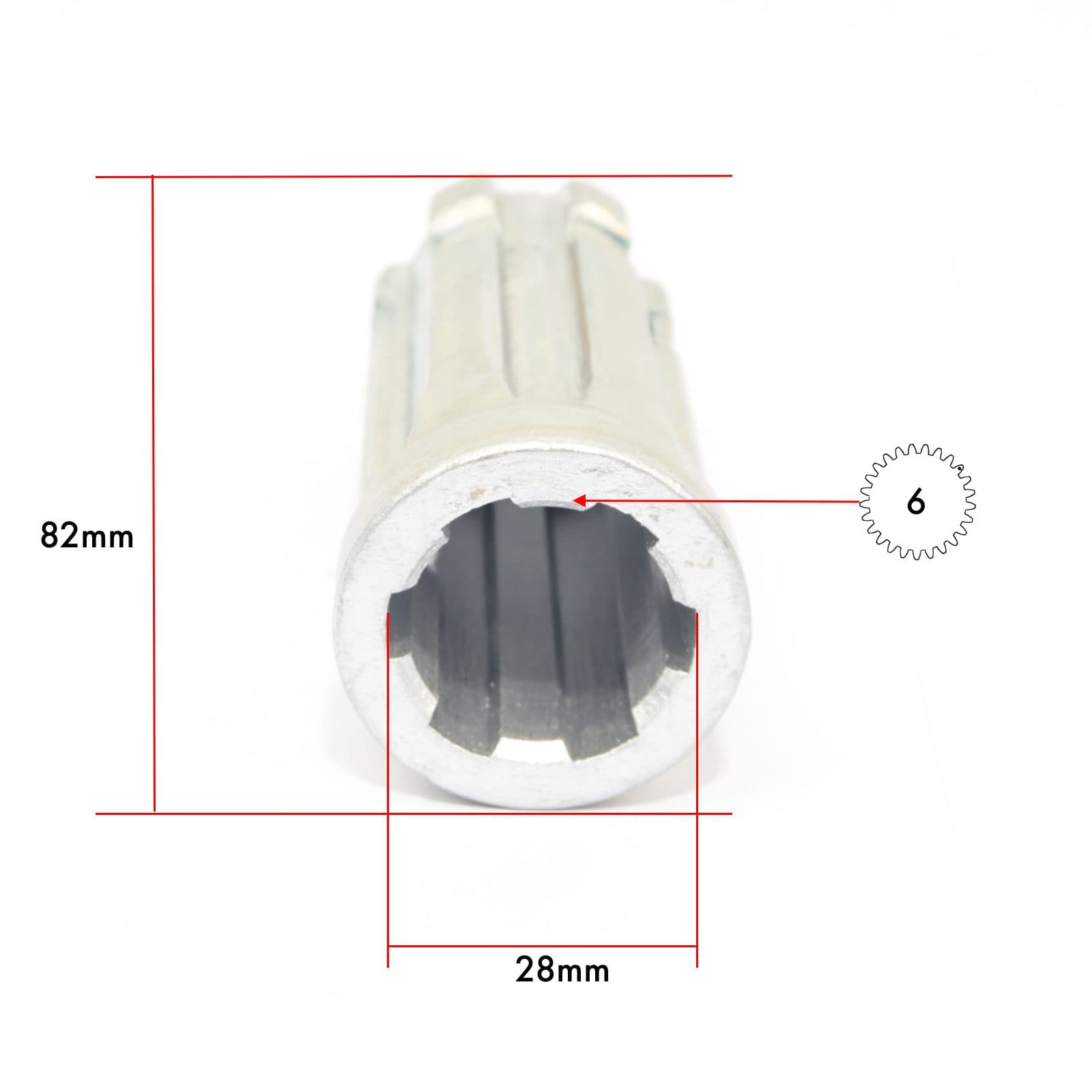 Adaptateur de prise de force | adaptateur 1 « 1/8 (6 cannelures) vers 1 » 3/8 (6 cannelures) - 2
