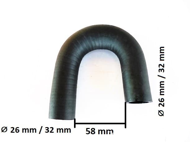 Durite de radiateur Yanmar YM1301-2420 | F14-F16D | YM142 - YM276 | By-pass - 3