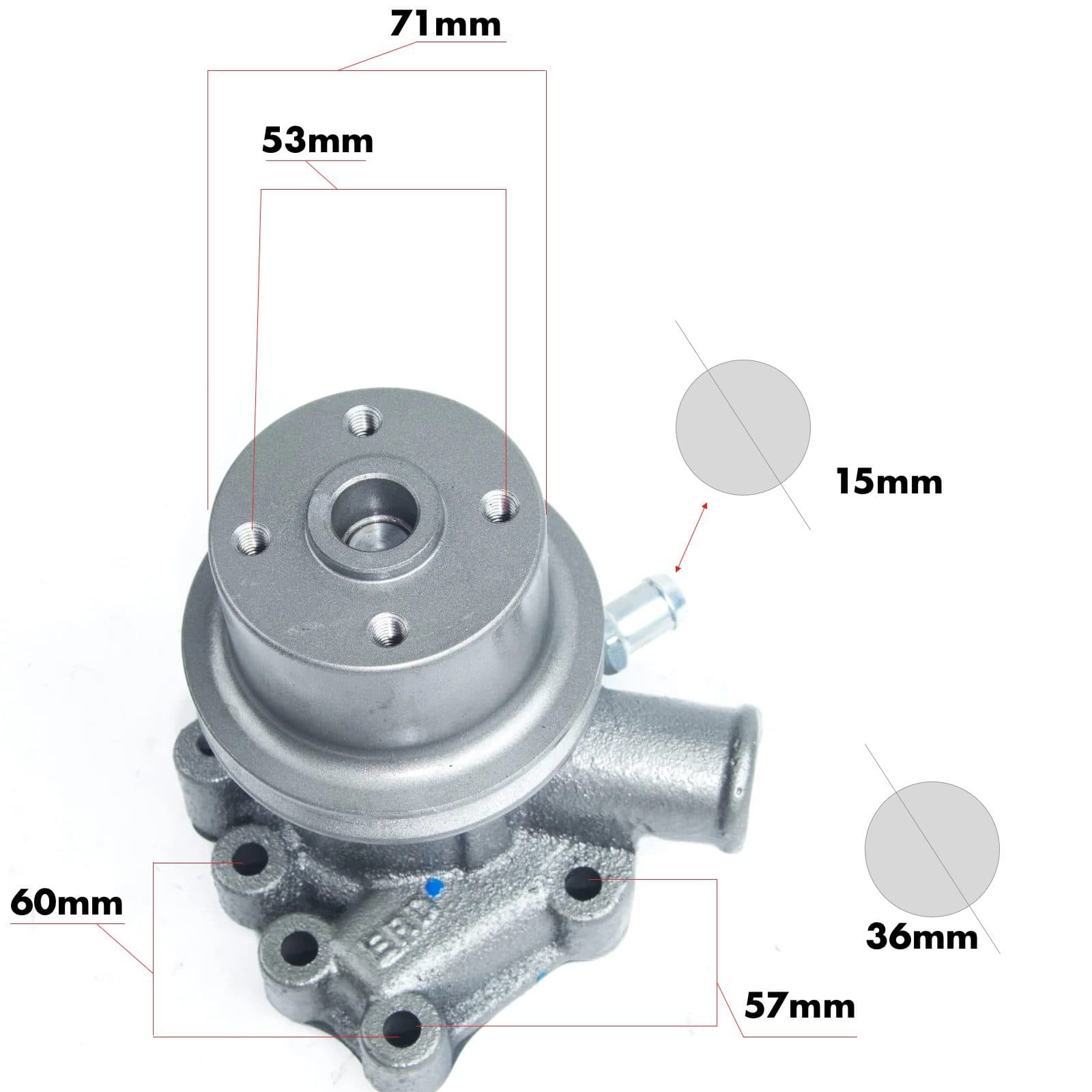 Pompe à eau Shibaura SD | Série SC | New Holland 1500-2243