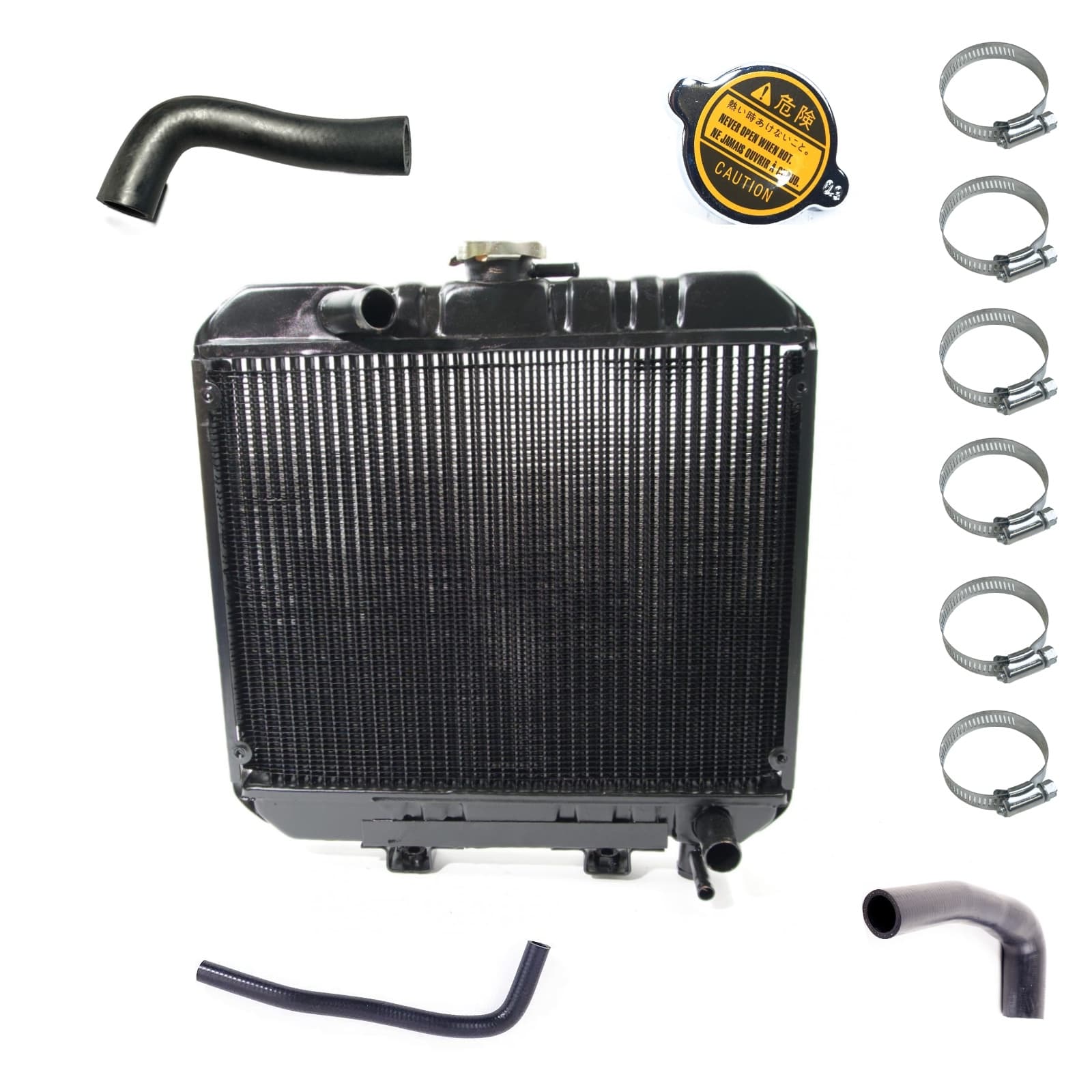 Radiateur Kubota B1600 - B1702 | Zen-noh ZB1600 - ZB1702 avec durites de radiateur