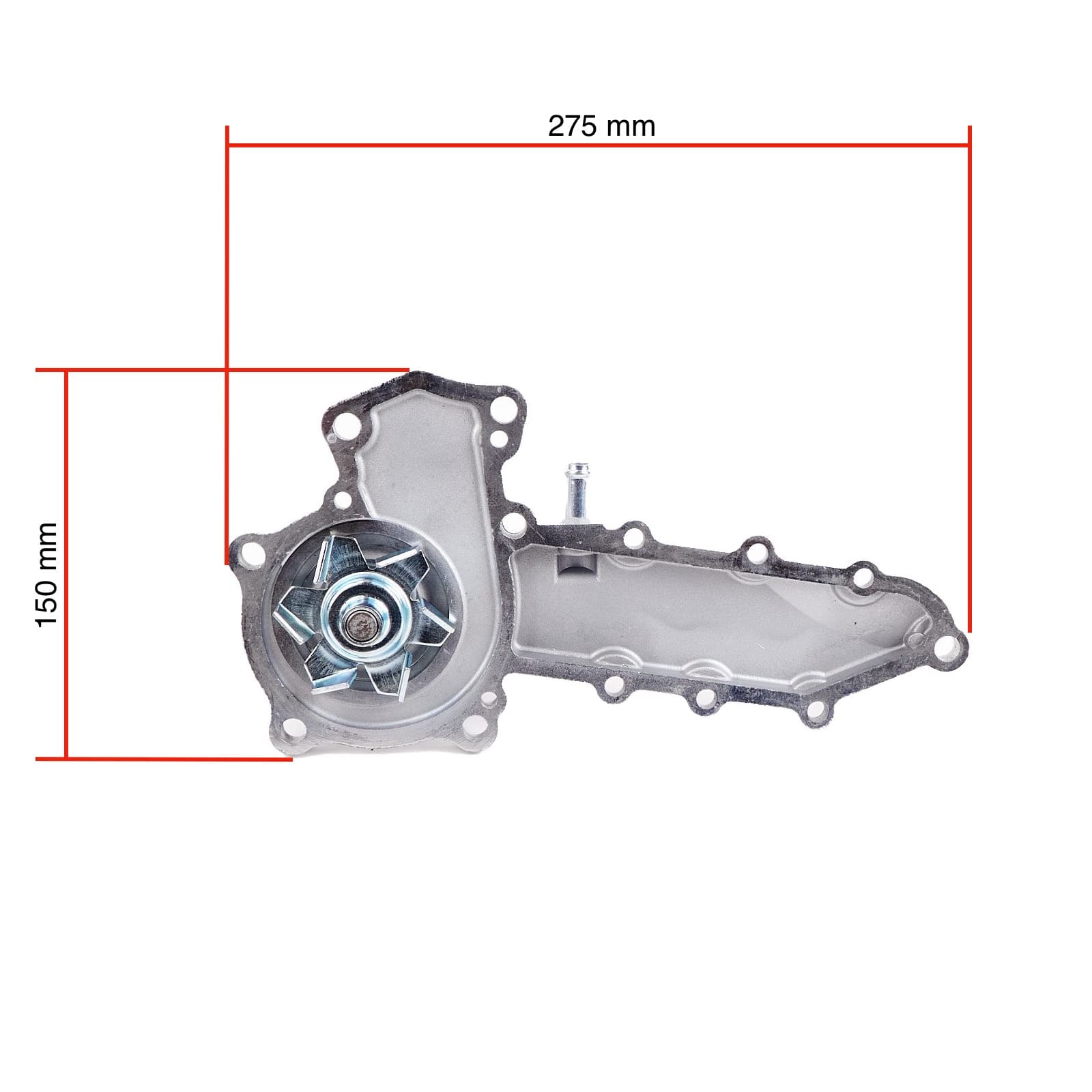 Pompe à eau Kubota D1803M | V2203 M-DI | V2403 avec tuyau supplémentaire - 3