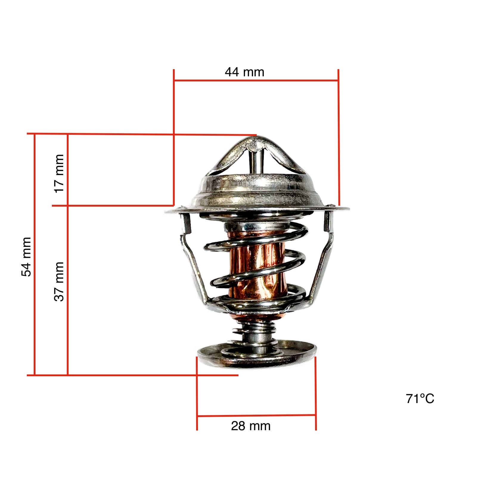 Thermostat Yanmar série FX | 3TNE82-4TNE88, 3TNV84-4TNV88 - 2
