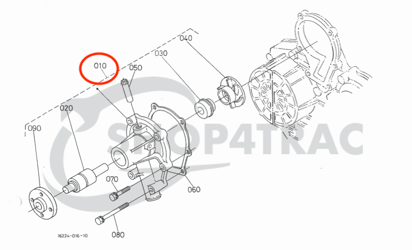 Pompe à eau Kubota D905-1105 | V1305-1505 | -05 moteurs - 6