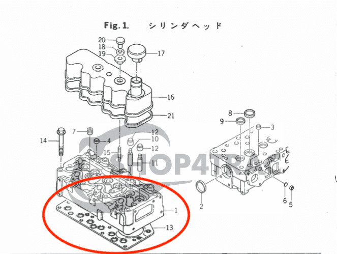 Joint de culasse Iseki Landhope TU 200 - 3
