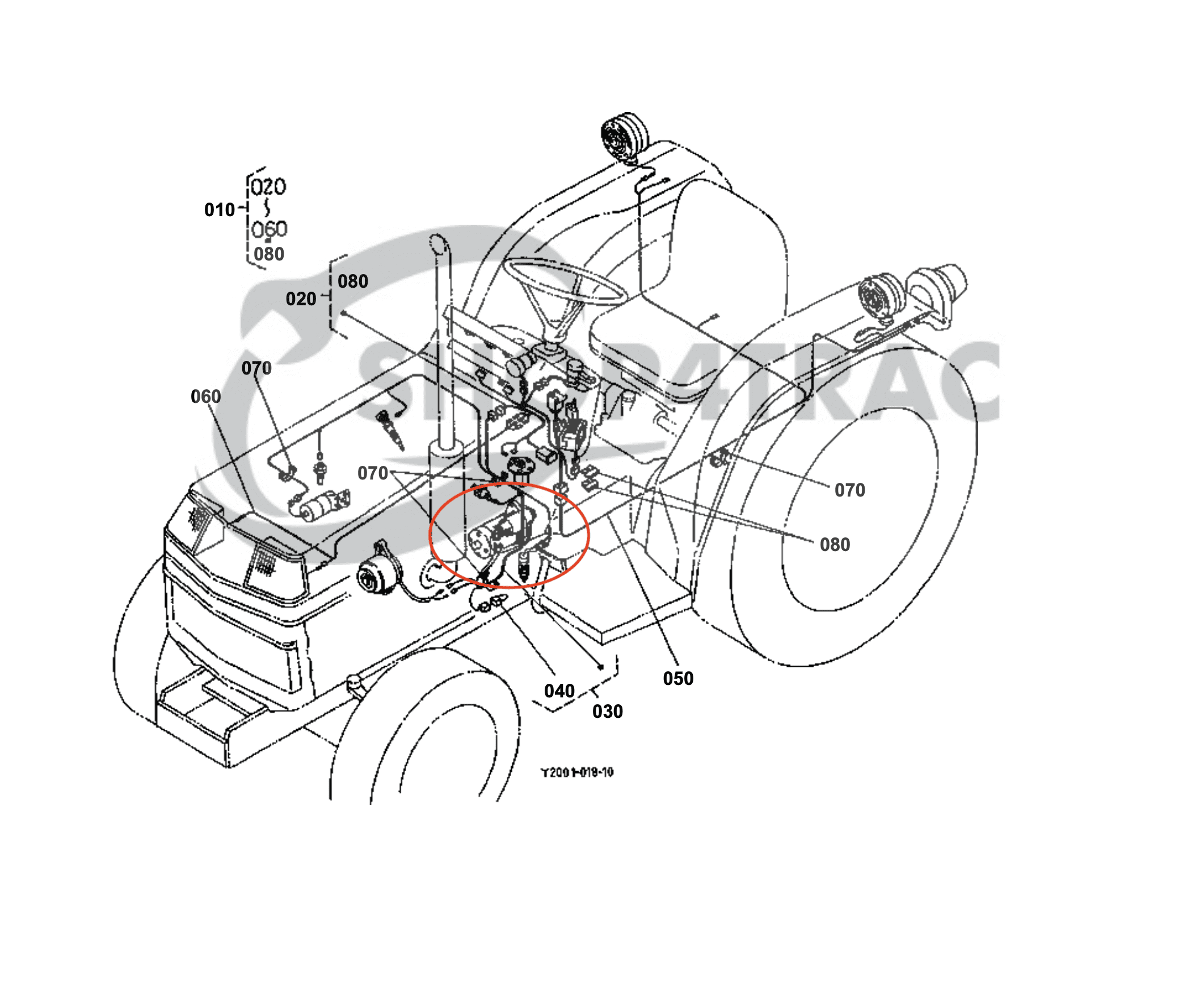 Démarreur Kubota B1200 - B8200 | Z430 | D750 | D850 | D950 | Shop4Trac