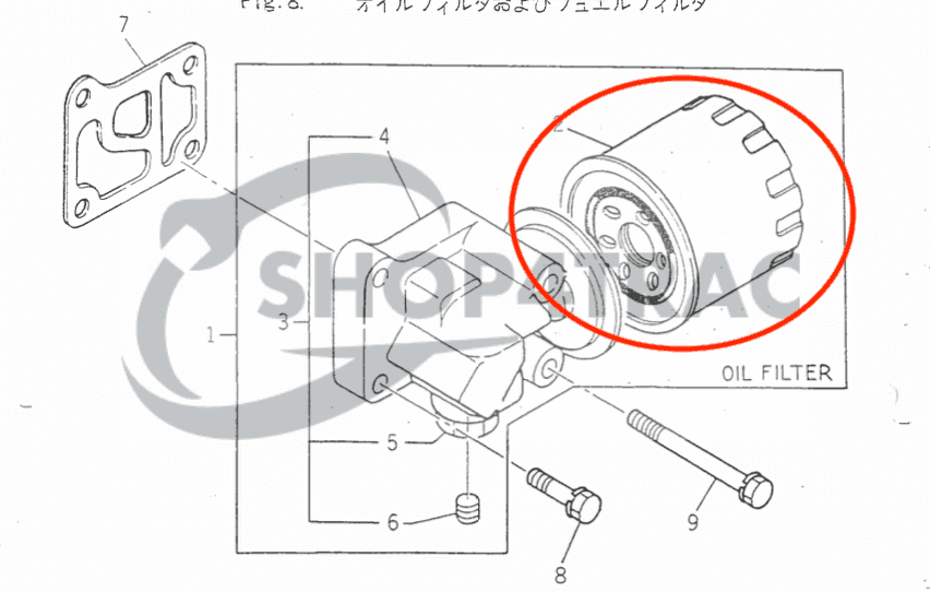 Filtre à huile moteur | Iseki | Shibaura | Shop4Trac