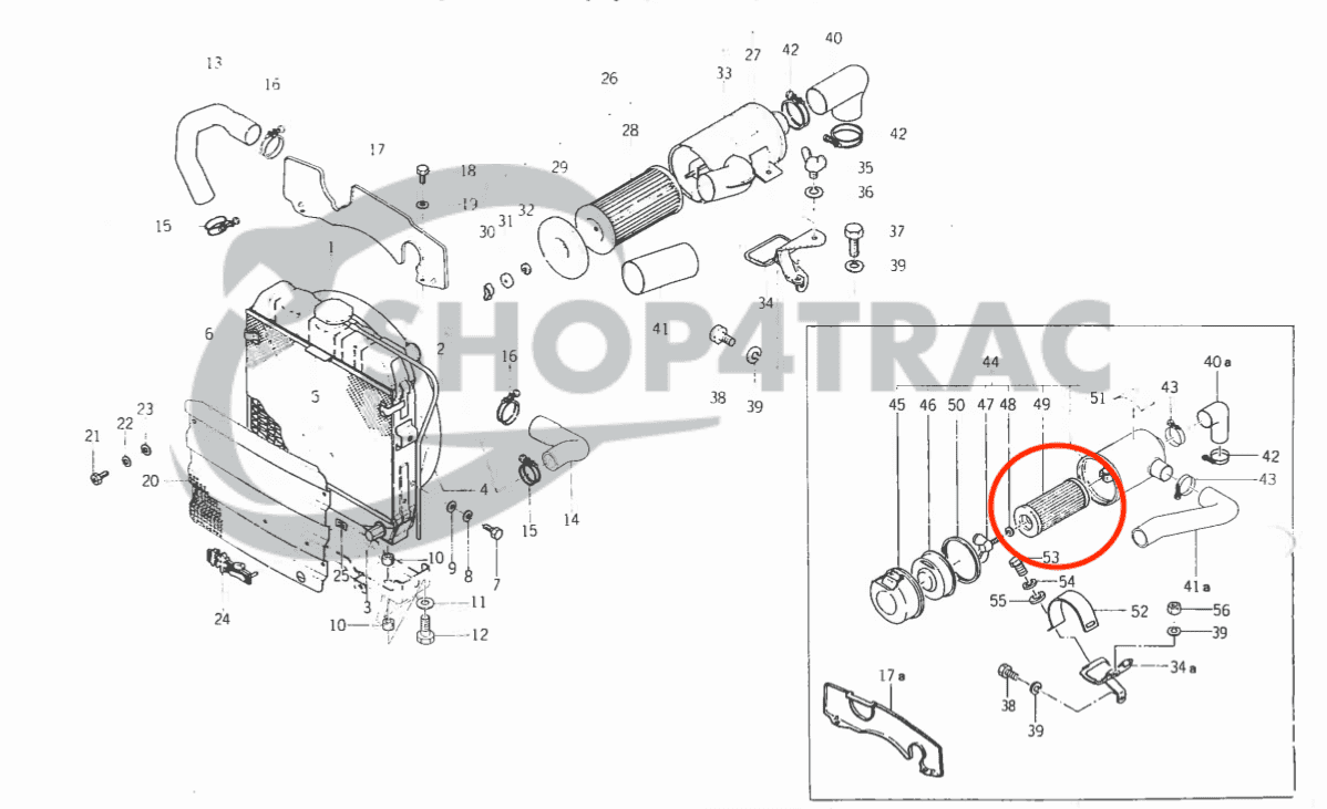 Kit de filtre Iseki TX1210 - TX2160 | Bolens G152 - G174 | Shop4Trac