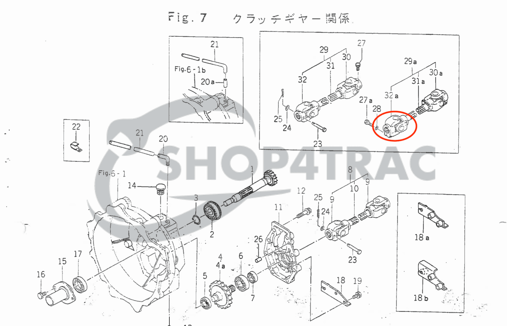 Arbre intermédiaire à cardan Iseki TU Landhope <17PK | Shop4Trac