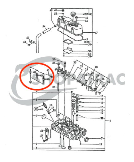 Bougie de préchauffage | Bobine incandescente Yanmar | John Deere | 2TNE68 - 3TNE74 | Shop4Trac