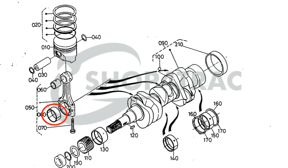 Roulement de bielle / coussinet Kubota| D722 | D902 | Z402 | Z482 | Z602 | D622 | D600 - 2