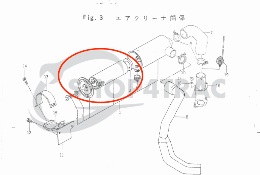 Filtre à air Iseki TU180 - TU245F | Iseki TU318 - TU324 | 3025 - 3030 - 5
