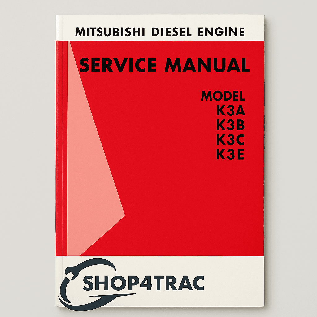 Manual d'entretien manuel Mitsubishi K3A | K3B | K3C | K3D | K3E | Bolens | Suzué | Cas | Hanix | Travail de pelage