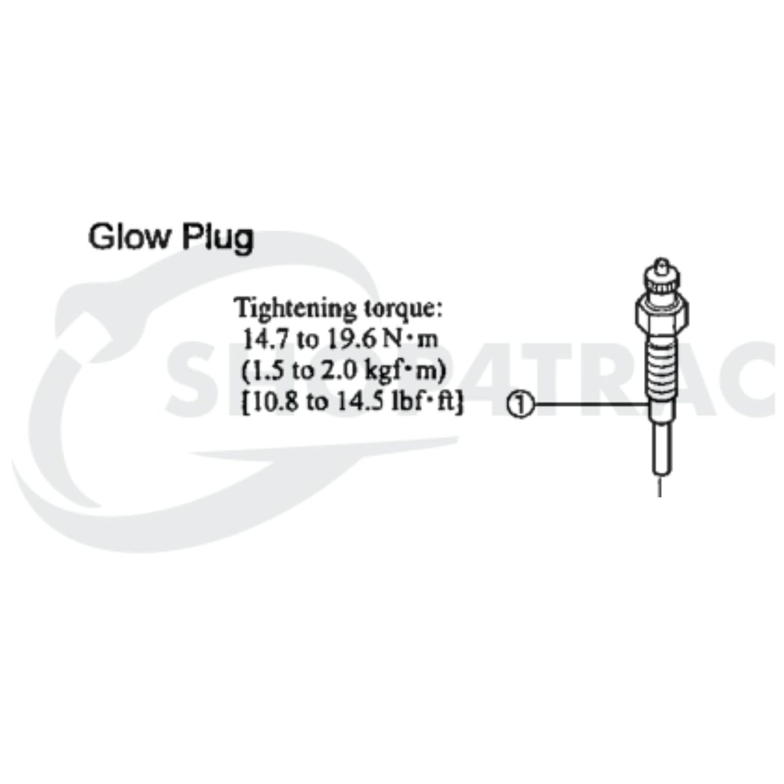 Bougie de préchauffage | Bobine de préchauffage Iseki TX | Mitsubishi D | MT | Satoh | Shop4Trac