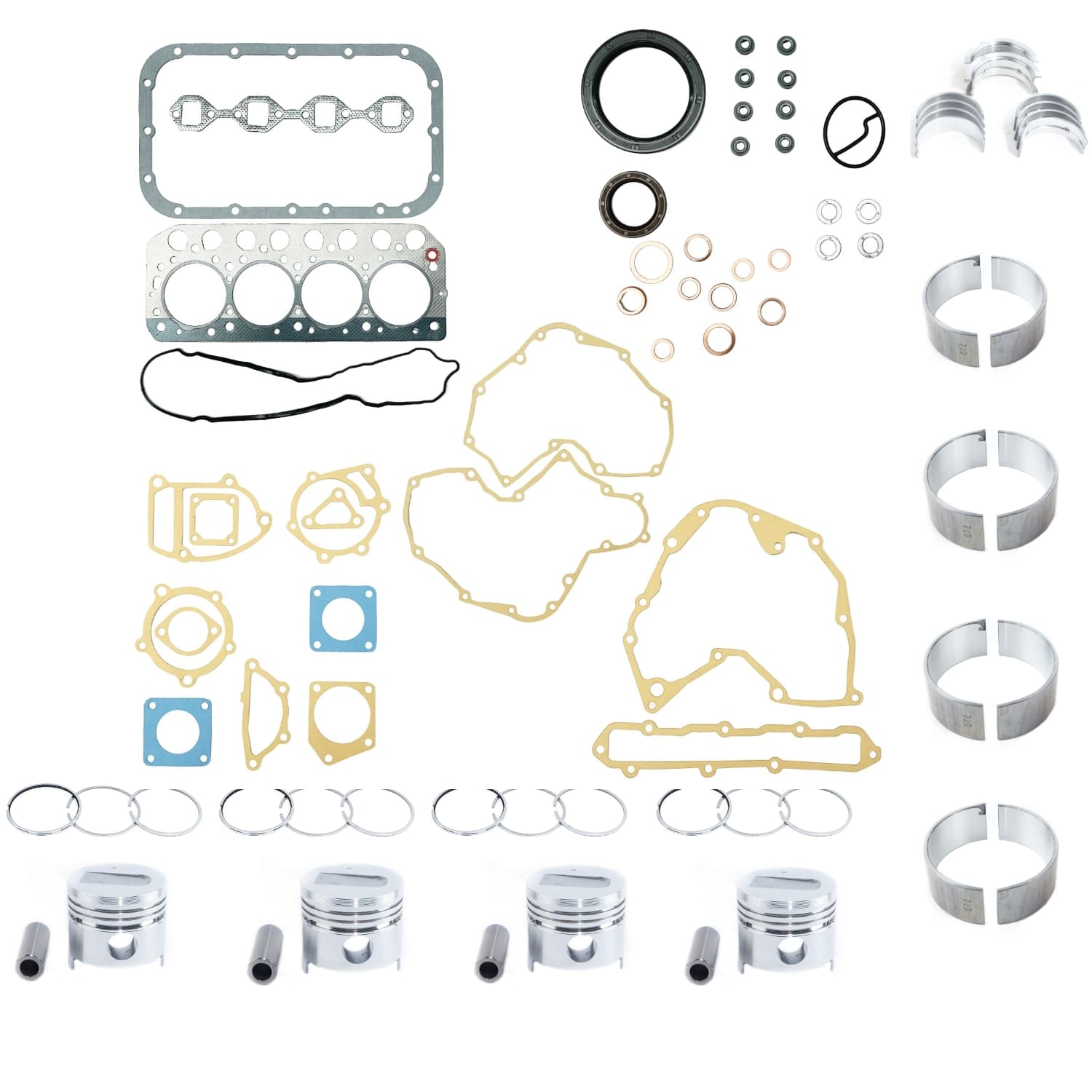 Kit de révision Mitsubishi S4L | S4L2 | Vetus | Solé | Deutz | Atlas