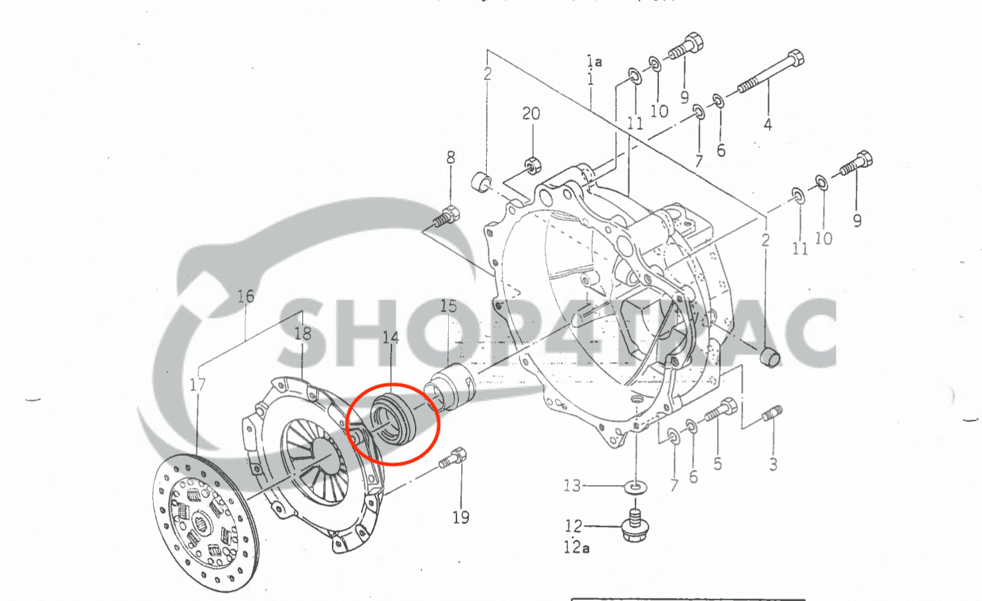 Butée d’embrayage Iseki TA | Shop4Trac
