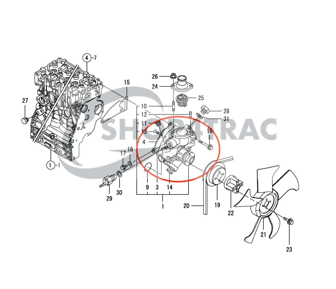 Pompe à eau 3TNA86 | 3TNA72 | 3TNV72 | Shop4Trac
