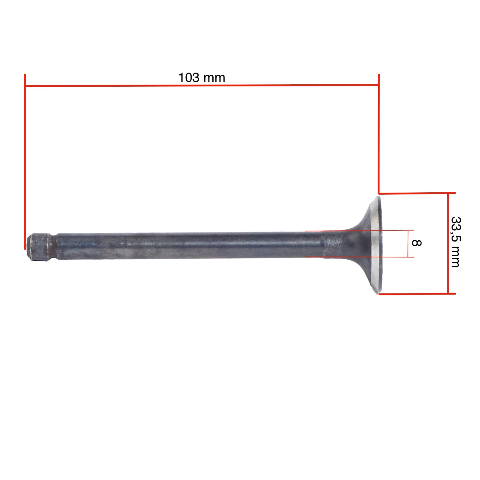 Soupape d'admission Kubota V2203 - V2403 | D1403 - D1703 - 2
