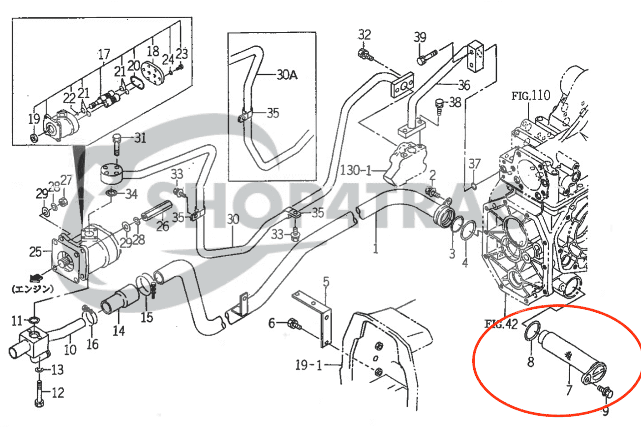 Filtre hydraulique Iseki TM | TLE | TH | TA | SF | Shop4Trac