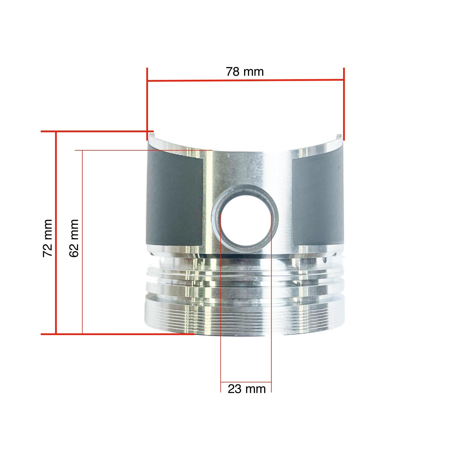 Piston Mitsubishi K3F | K4F | MT23D | l'injection directe | 23mm - 2