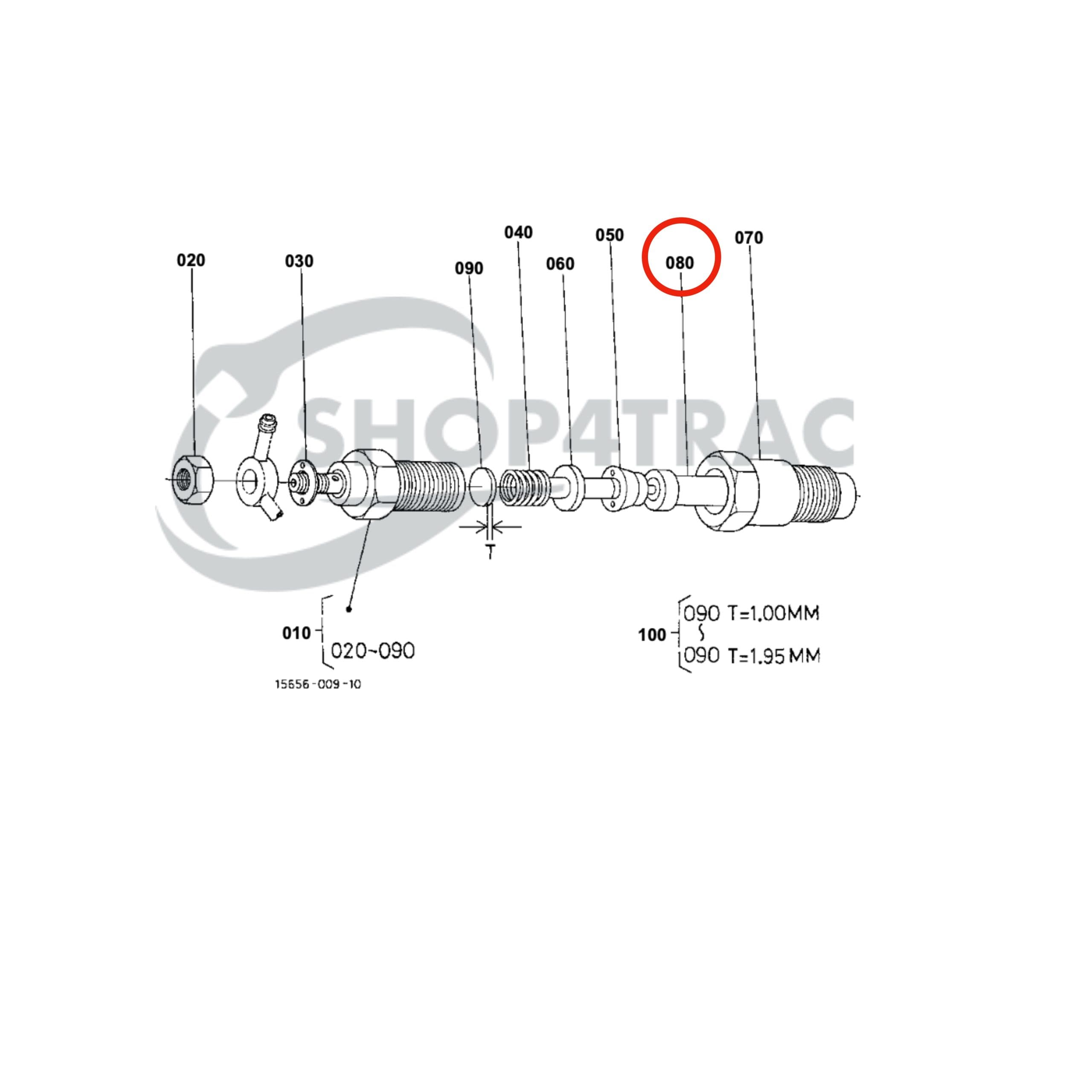 Buse Injecteur de carburant Kubota D650-D950 | Z500-Z751 | V1100-V1702 - 2