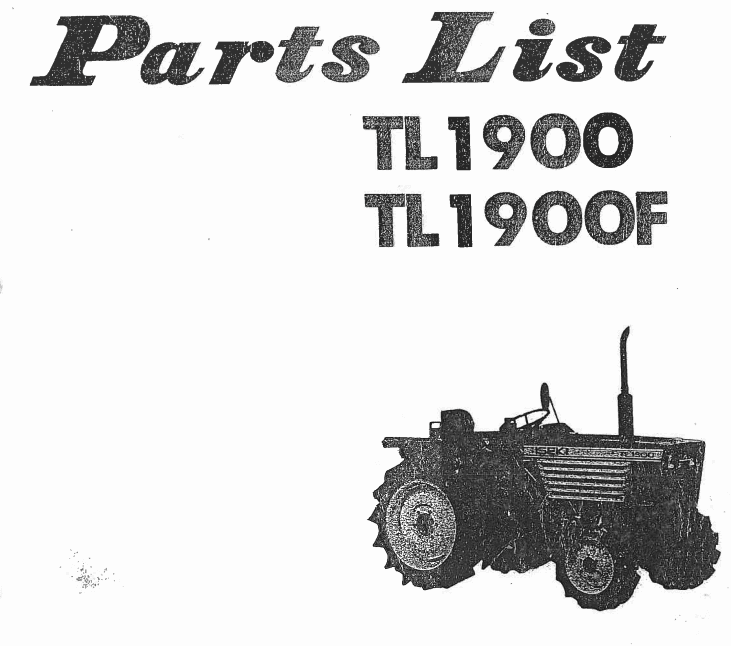 Manuel Iseki TL1900F - TL1900