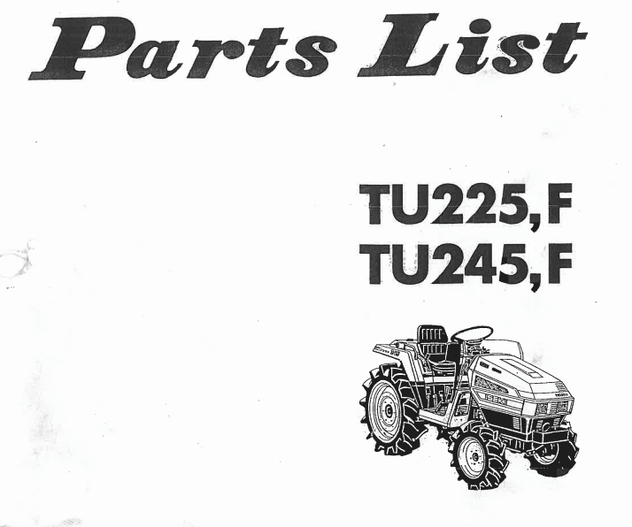 Manuel Iseki Landhope TU225 - TU245F