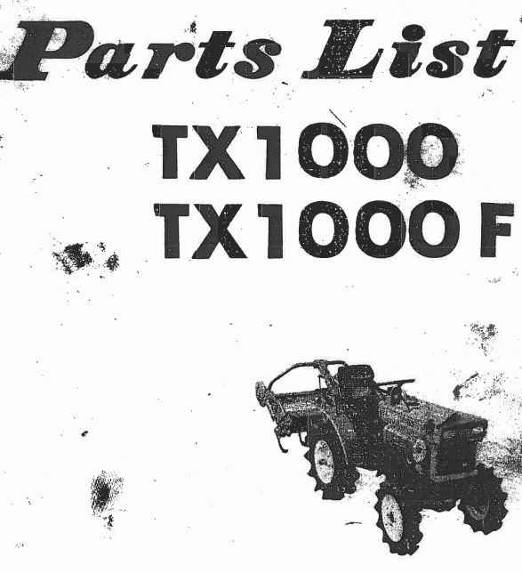 Manuel Iseki Landhope TX1000 - TX1000F