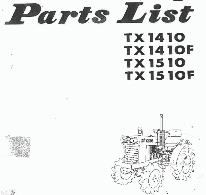 Manuel Iseki Landhope TX1410F - TX1510F