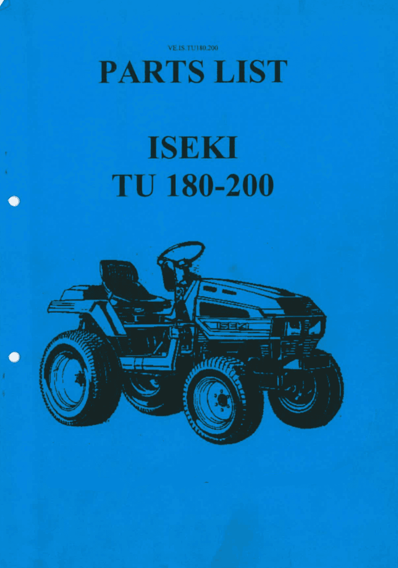 Manual Iseki Landhope TU180-200F