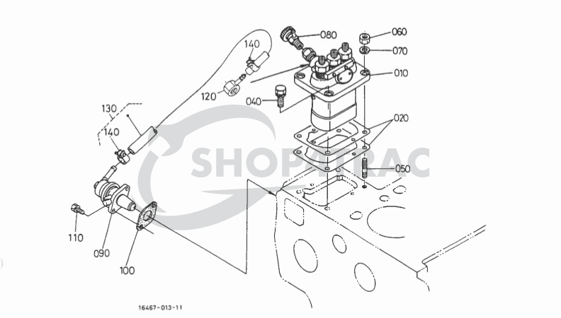 Pompe d'alimentation en carburant Kubota D1403-D1803 | V1903-V2403 - 6