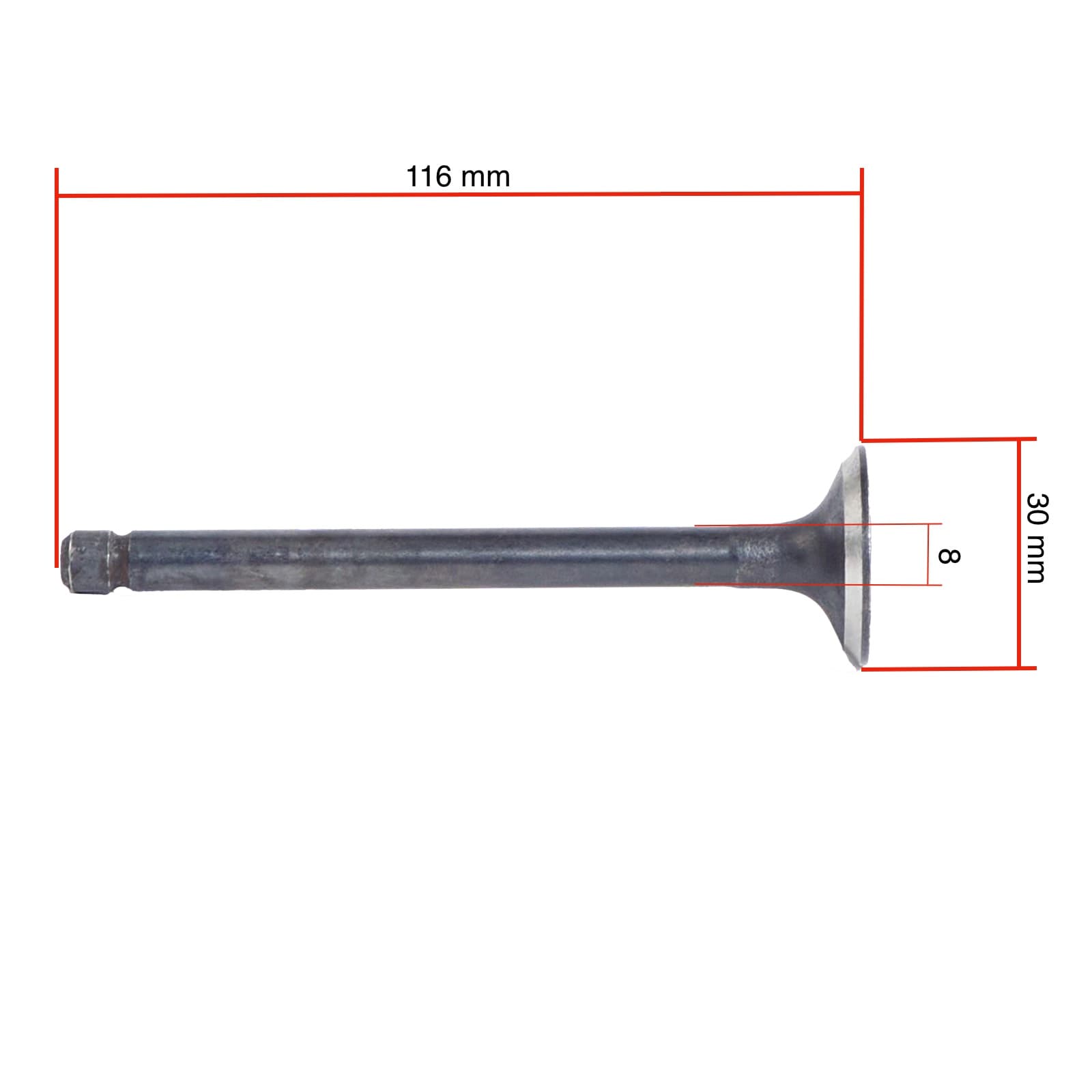 Soupape d'admission d'origine Mitsubishi KE70 - KE75 | Iseki TX1300 - TX1500 | Satoh Castor S370 - 2