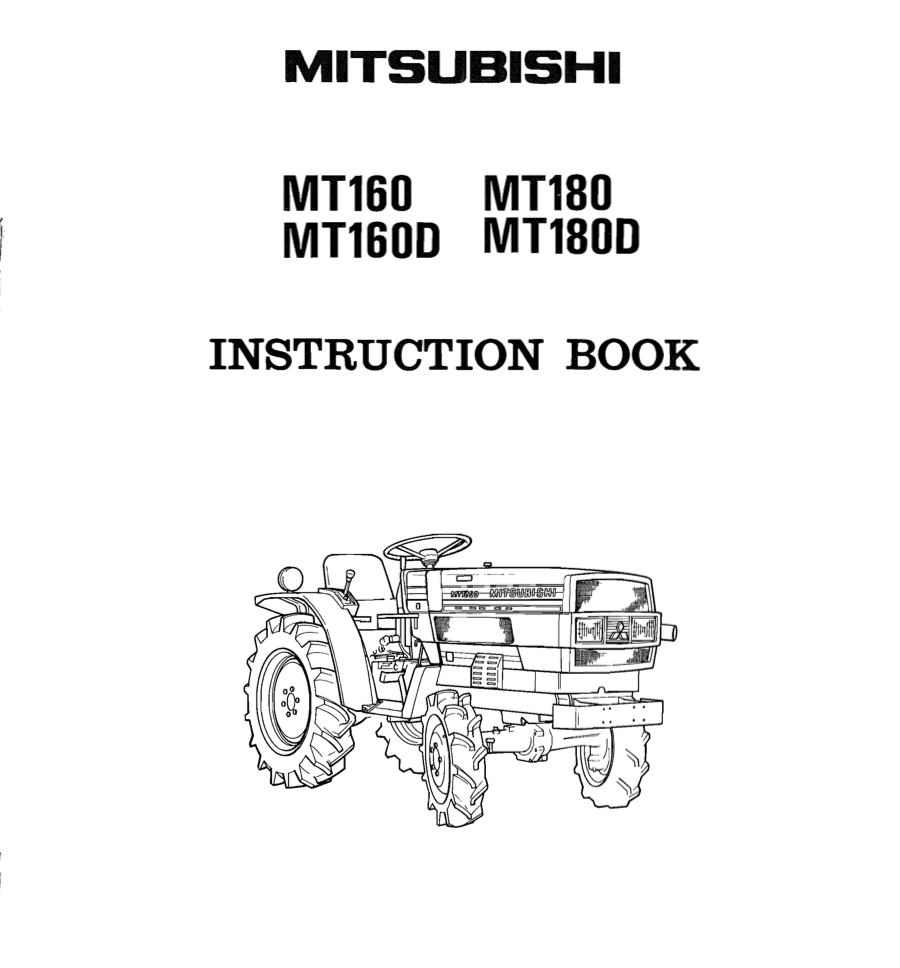 Manuel Mitsubishi MT160 - MT180D