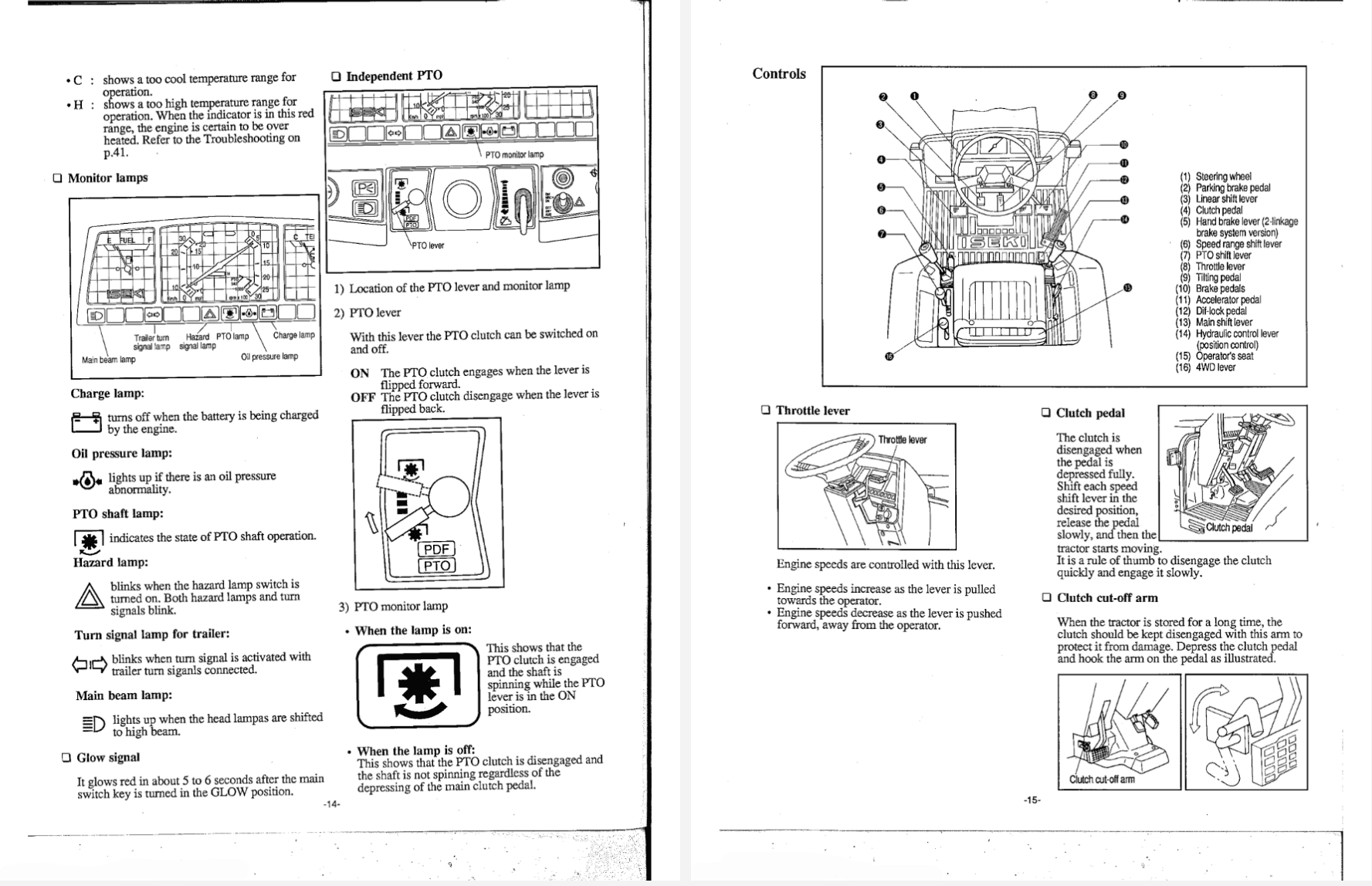 Handleiding Iseki Landleader TA530 - TA525