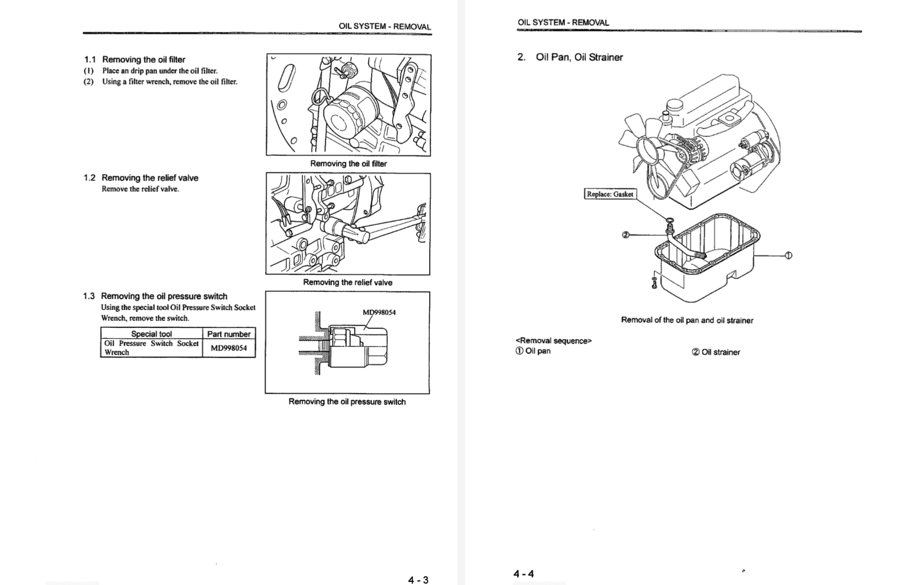 Manual d'entretien manuel Mitsubishi S3L | S4L