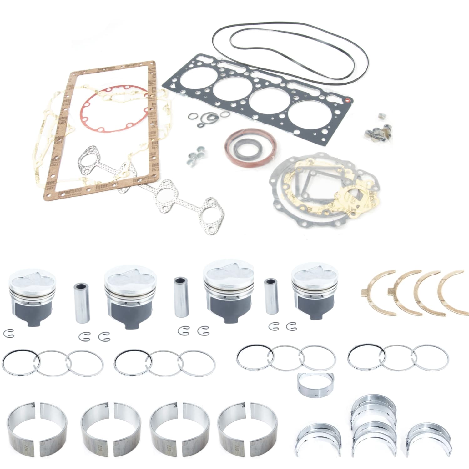 Kit de révision moteur Kubota V1505 | V1505D | V1505T | Bobcat | Giant | Schäffer