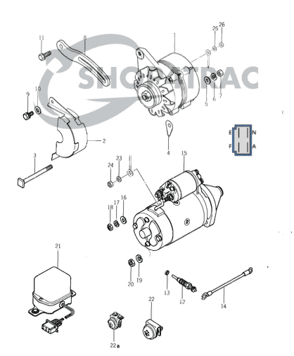 Alternateur Iseki Tx1000 | TX1300 | TX1500 | Shop4Trac
