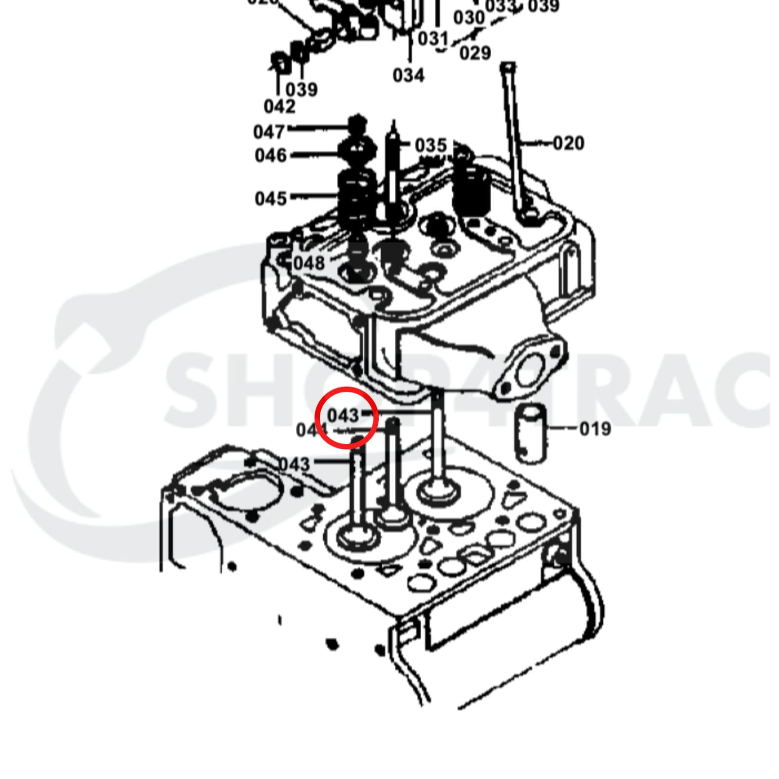 Soupape d'admission Kubota ZL600 | Kubota B6000 | Shop4Trac