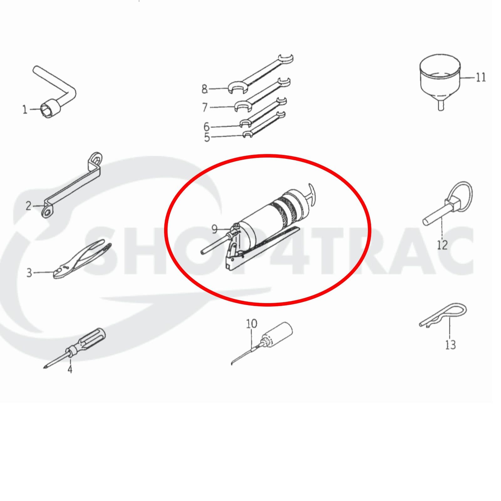 Pistolet graisseur Universel | Shop4Trac