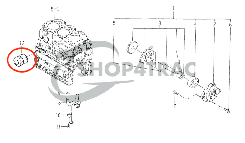 Kit de filtres Iseki TK21 - TK33 | TK527 - TK529 - TK532 - TK533 - TK538 | Shop4Trac