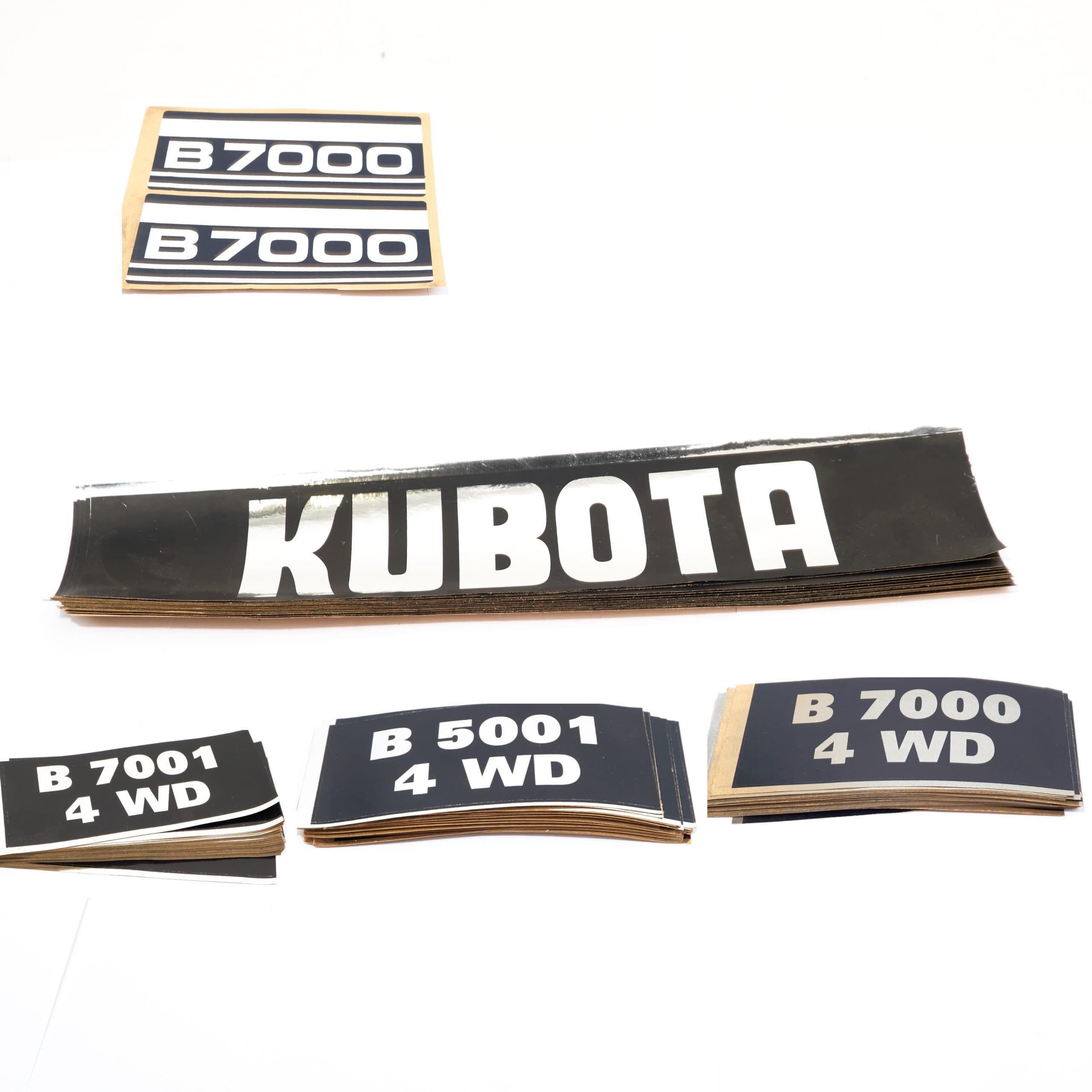 Autocollants Kubota | B7001 | B5001 | B7000 | 4 roues motrices