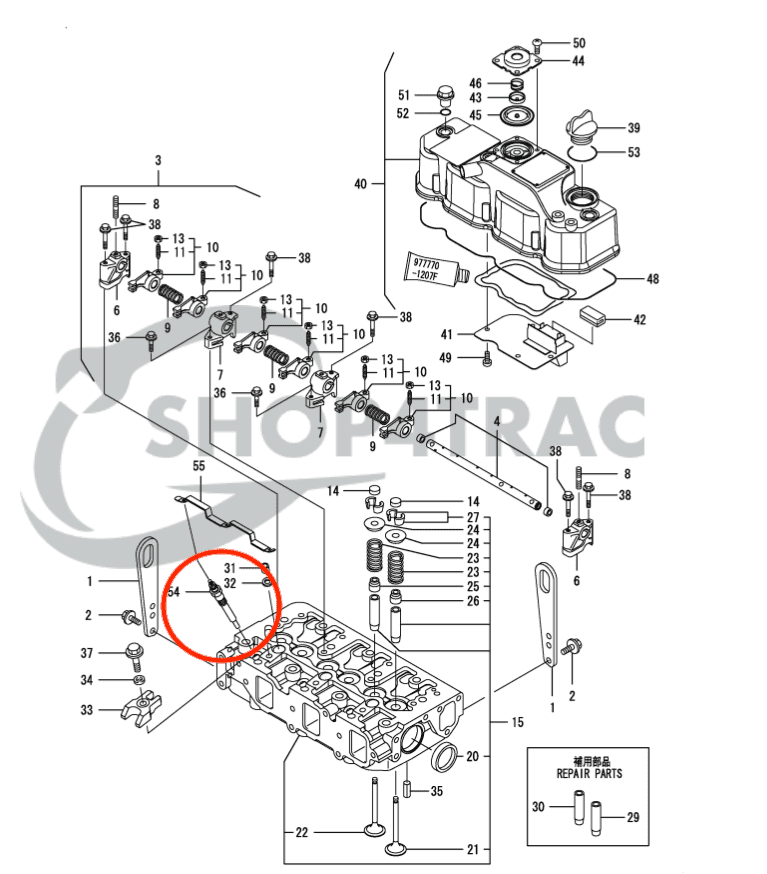 Bougie de préchauffage 3TNV88 | 4TNV88 | Shop4Trac