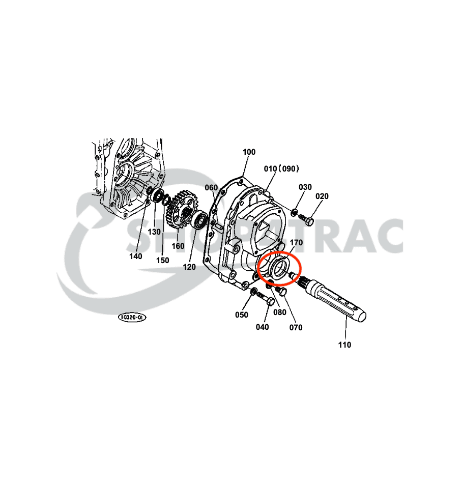 Joint d'essieu arrière | Joint spi d'essieu traversant Kubota B4200 - B5100 | GB16 - GB20 - 2