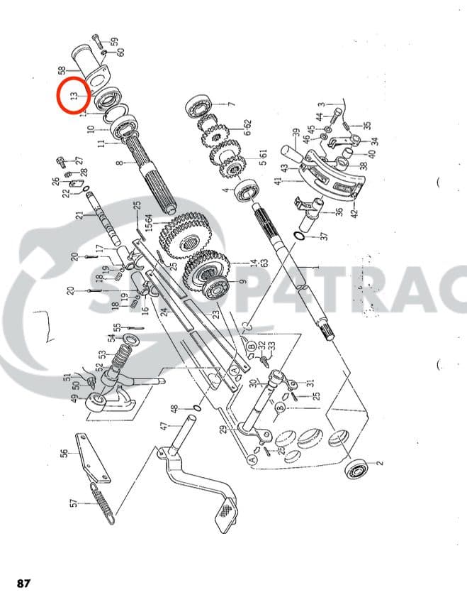 Sceau à huile TC356210 | Iseki TS1610 - TS2420F Sceau à huile de prise de force | Yanmar 24421-356210 - 2