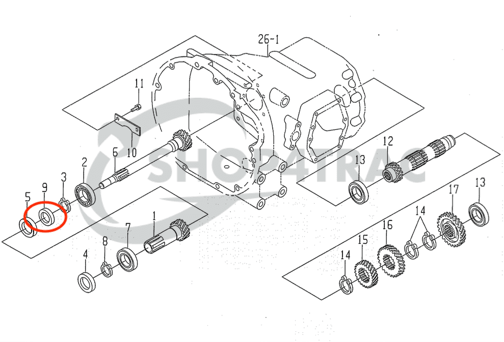 Sceau à huile de différentiel - PTO TE3210 - TE4270 | TU1700 - TU2101F | TX1000-TX2160F | TC30458 | Essieu avant Yanmar - 3