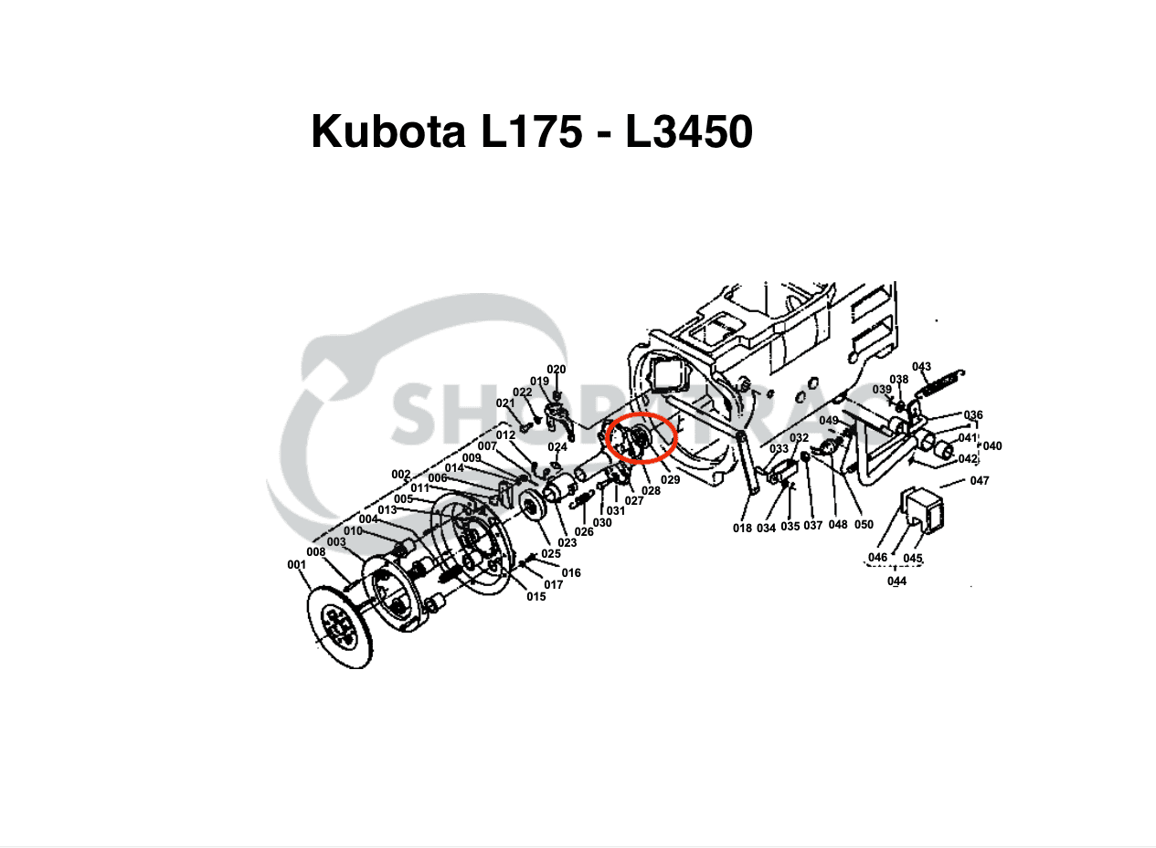 Sceau à huile transmission Kubota L1500 - L3450 | Joint Kioti prise de force CK25 - CK30 | DK35 - DK55 | TC255210 - 3