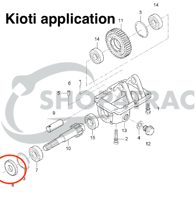 Sceau à huile transmission Kubota L1500 - L3450 | Joint Kioti prise de force CK25 - CK30 | DK35 - DK55 | TC255210 - 4